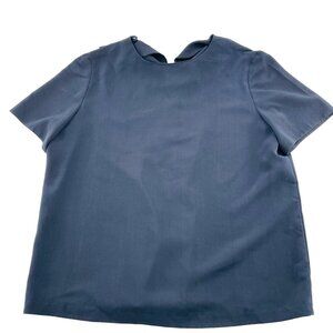 Vintage Caron Chicago Women's Blouse Size 14 Short Sleeves Pullover Career